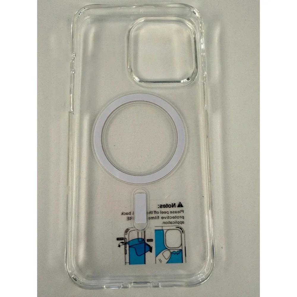 Clear Magnetic Case for iPhone 14 Pro Max MagSafe Compatible Shockproof Cover